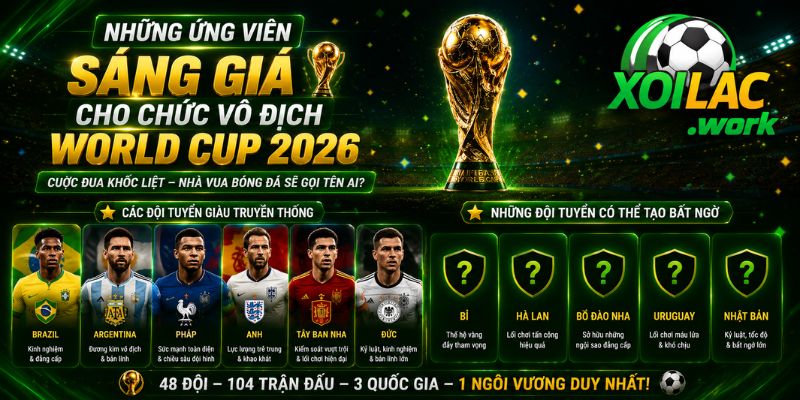 Các ứng viên sáng giá cho chức vô địch World Cup