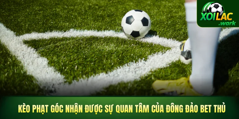 Kèo phạt góc nhận được sự quan tâm của đông đảo bet thủ